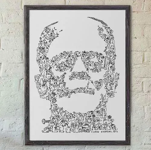 DrawInside Frankenstein Monster affiche A4 21x30 cinéma