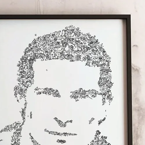 DrawInside Bear Grylls affiche A4 21x30 cm Man vs Wild