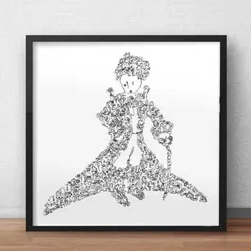 DrawInside The Little Prince affiche 20x20 renard
