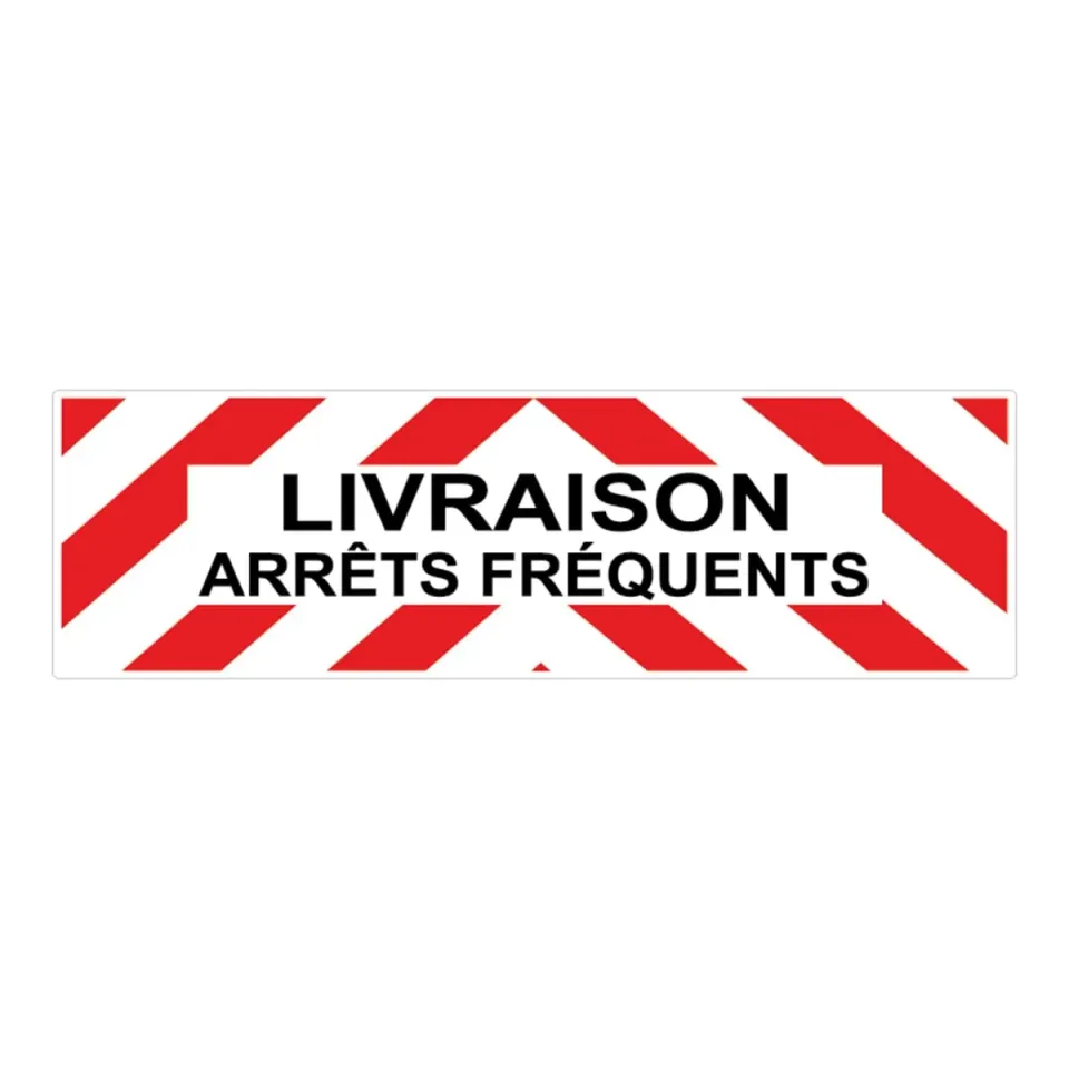 Ambiance-Sticker Modèle 2 autocollant livraison arrêts 7,5x25 cm