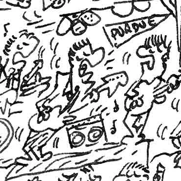 DrawInside Rivers Cuomo Weezer poster 30x30 rock