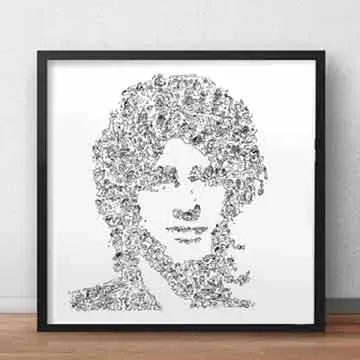 DrawInside Izzy Stradlin Guns N Roses affiche 30x30