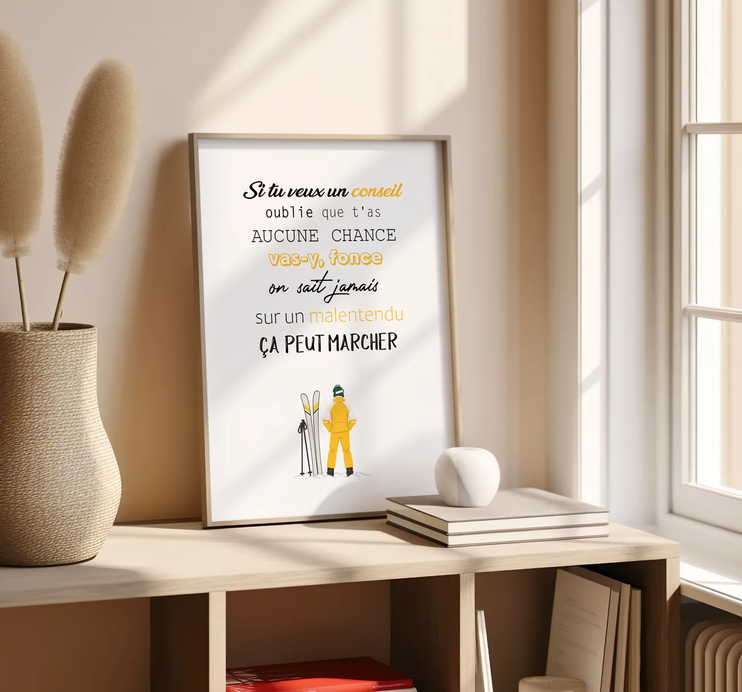 Papeterie Créative Les Bronzés affiche citation sur malentendu