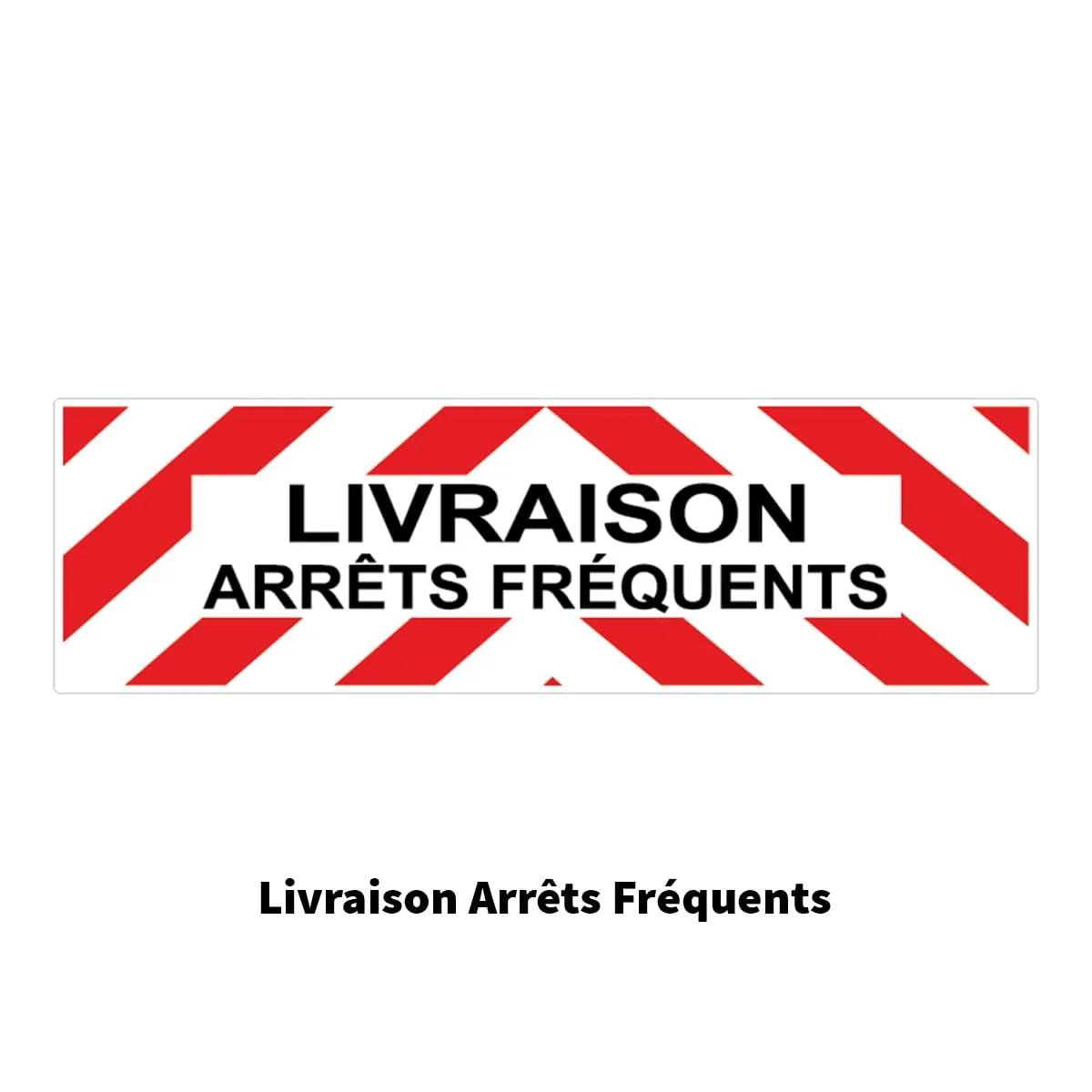 Ambiance-Sticker Modèle 2 autocollant livraison arrêts 7,5x25 cm
