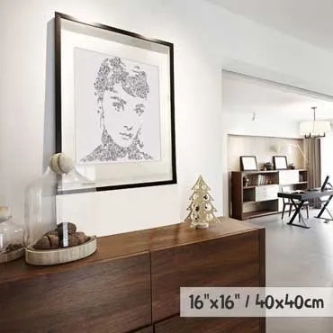 DrawInside Audrey Hepburn affiche 20x20 cm cinéma