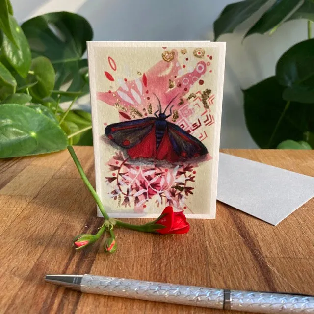 Helena Perry Moth cartes de vœux A7 lot de 5 papillons