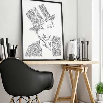 DrawInside Joséphine Baker affiche A3 papier mat signé