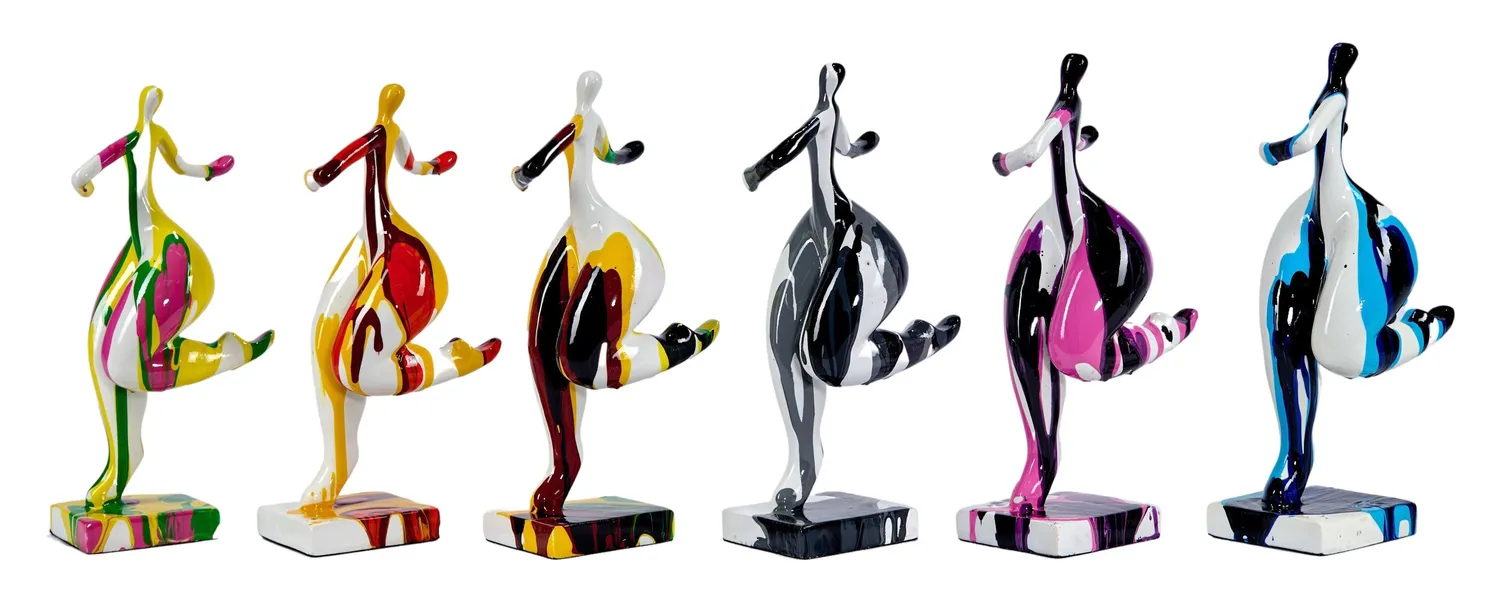 Lacorne Décoration TH186 Ballerinas statue danseuse 22 cm résine
