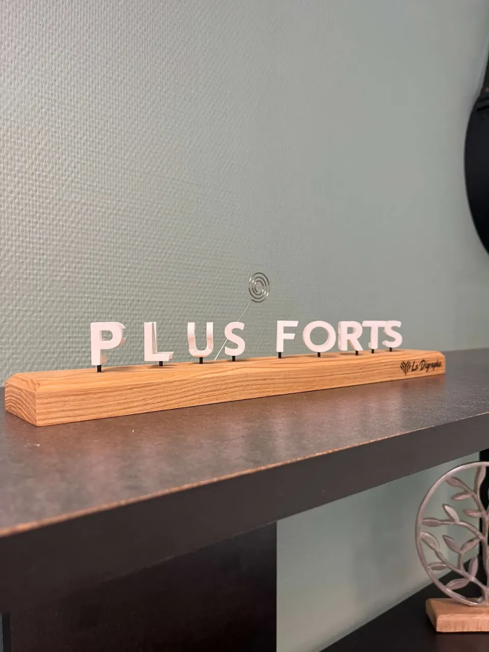 Le Digraphe Plus Forts Ensemble digraphe socle padouk porte-photo