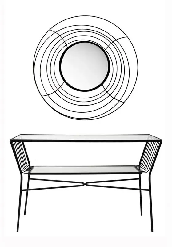 Lacorne Decoration 519/378 console avec miroir 120 cm entrée