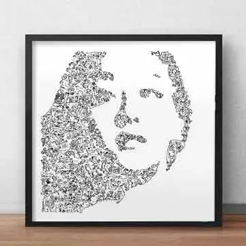 DrawInside Mao Asada affiche 30x30 cm patinage