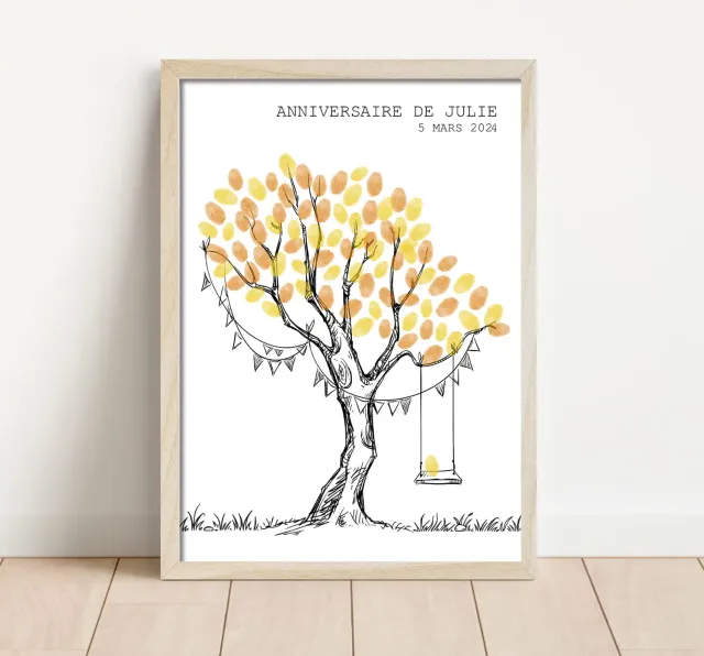 Papeterie Créative Arbre éempreintes balançoire mariage