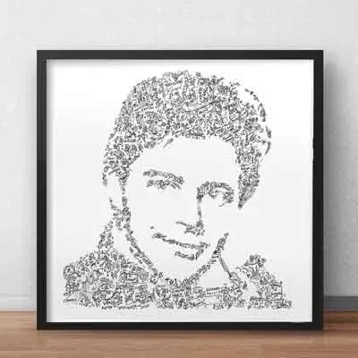 DrawInside Gérard Philipe affiche 20x20 cm cinéma