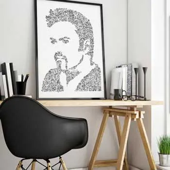 DrawInside George Michael affiche A4 21x30 cm papier mat
