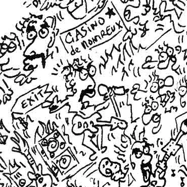 DrawInside Frank Zappa poster 30x30 avant-garde