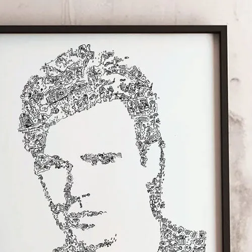 DrawInside MacGyver affiche A3 série TV bricolage