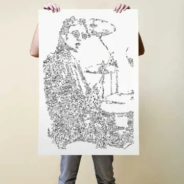 DrawInside Roger Taylor affiche 30x40 cm signée