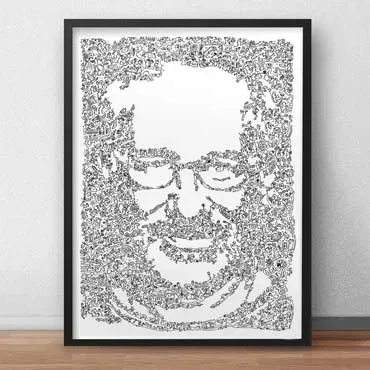 DrawInside Steven Spielberg poster A3 cinéma