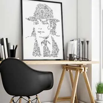 DrawInside Moonwalker affiche A4 21x30 cm musique