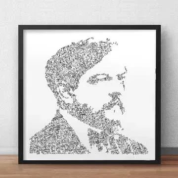 DrawInside Claude Debussy affiche 30x30 cm classique