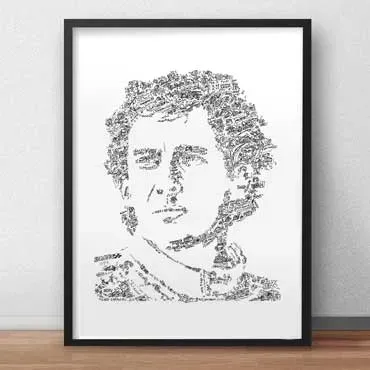 DrawInside Ayrton Senna affiche A4 21x30 cm Formule 1