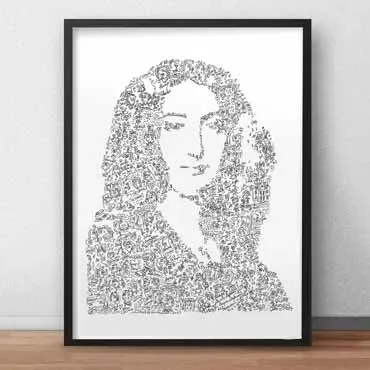 DrawInside George Sand affiche A4 littérature
