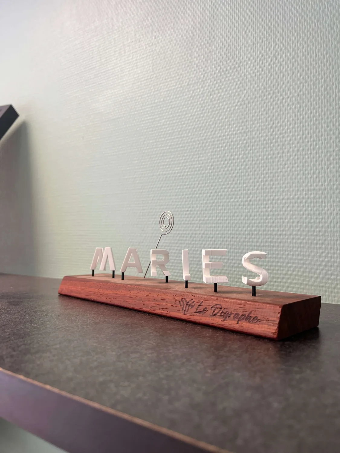 Le Digraphe Vive les mariés digraphe porte-photo mariage