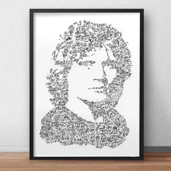 DrawInside Balavoine affiche A3 portrait biographique