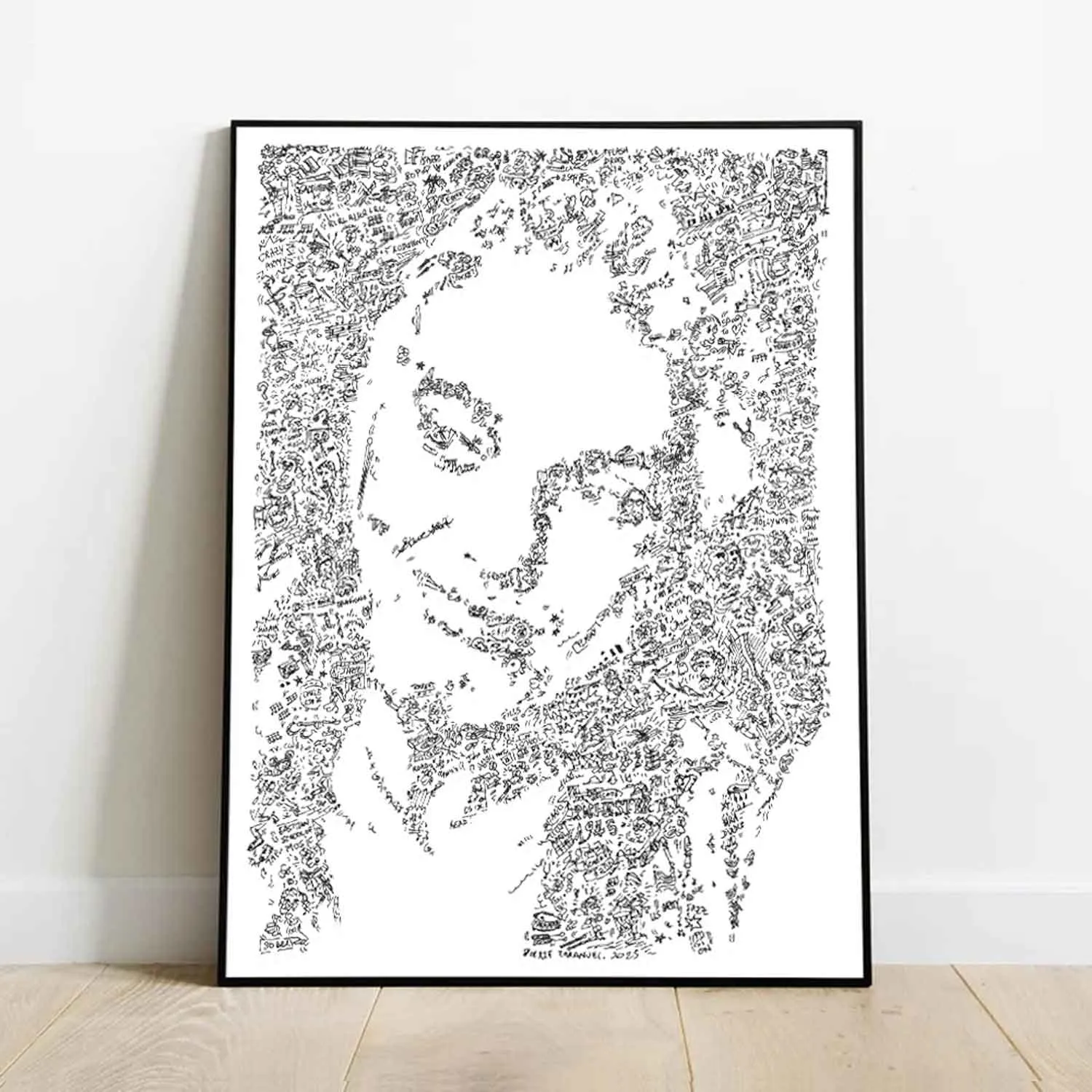 DrawInside Steve Gadd affiche A4 portrait batteur
