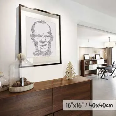 DrawInside Flea affiche 30x30 cm RHCP bassiste