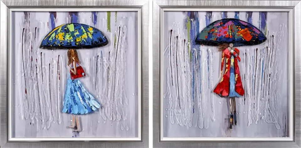 Lacorne Decoration 25 Sous les couleurs de la Pluie tableau 80x80 cm