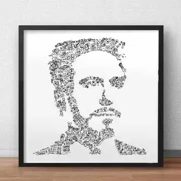 DrawInside Tony Stark affiche 20x20 Iron Man