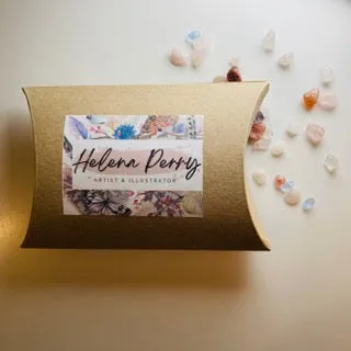 Helena Perry Cinnabar cœur céramique double face rubans