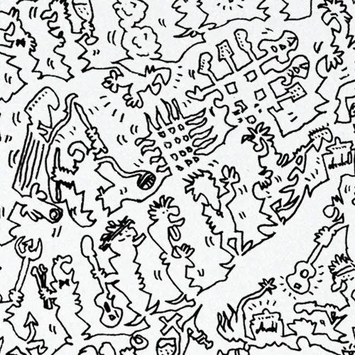 DrawInside Ron Wood affiche 20x20 cm signée main