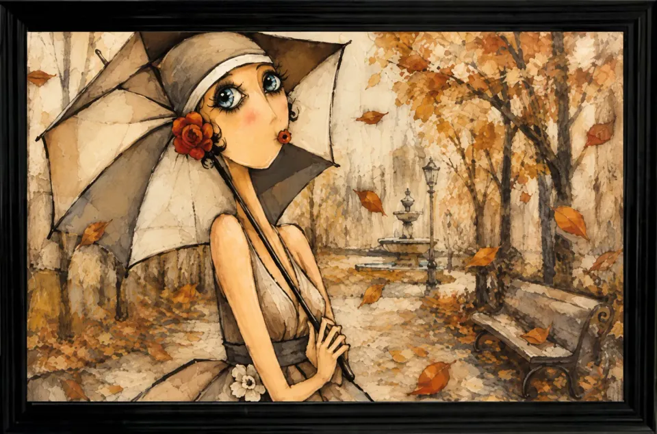 Lacorne Décoration MF76 Parfum d'Automne tableau 80x120 floral