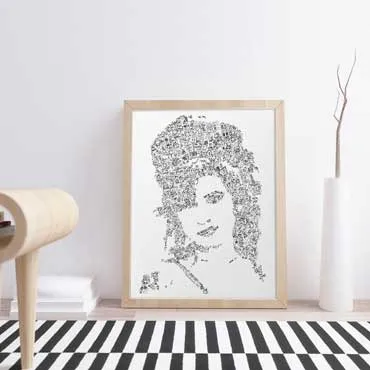 DrawInside Amy Winehouse affiche A4 21x30 cm jazz Camden