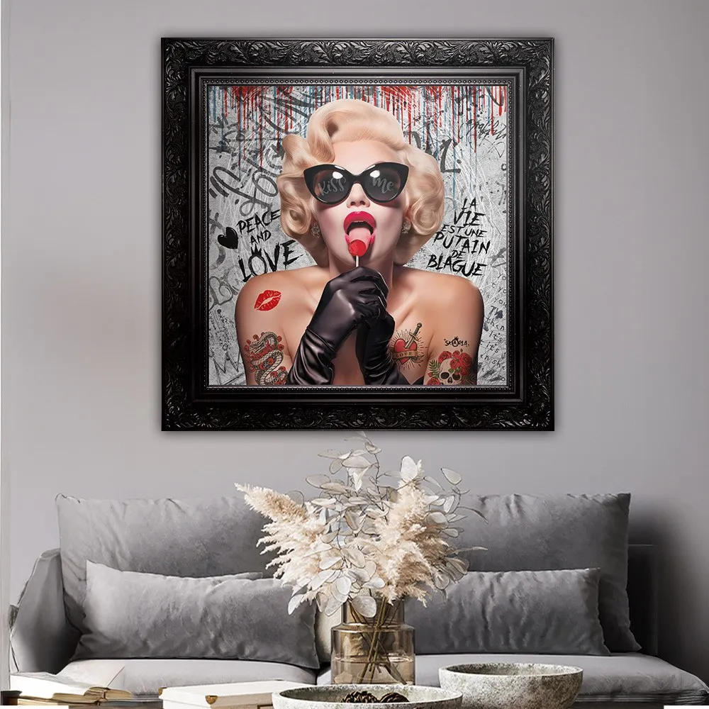 Lacorne Decoration SK12 Marylin Pop tableau 80x80 pop art
