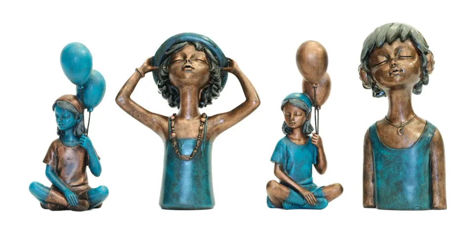 Lacorne Decoration Thelma&Louise sculpture femme 22/23 cm résine