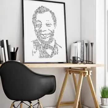DrawInside James Baldwin affiche A4 21x30 cm écrivain