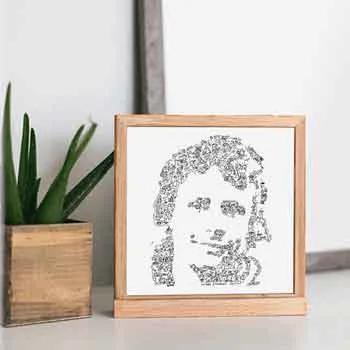 DrawInside Dominic Howard - MUSE affiche 20x20 cm batteur