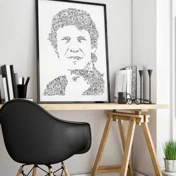 DrawInside Marc Lavoine affiche A4 portrait biographique