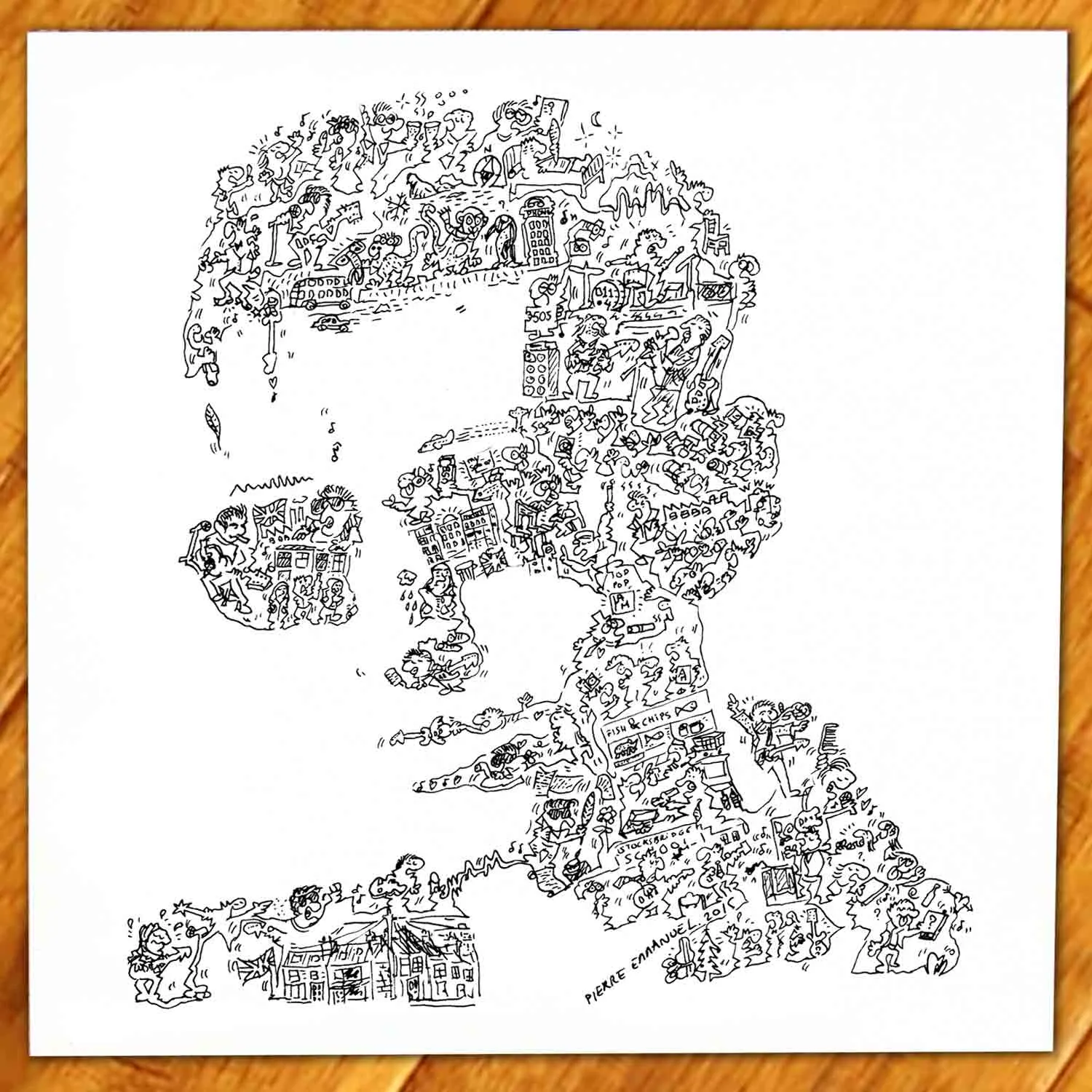 DrawInside Alex Turner Arctic Monkeys poster 30x30