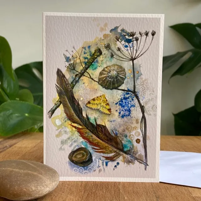 Helena Perry Everyday Magic carte de voeux A6 papillon doré