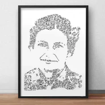 DrawInside Simone Veil affiche A4 portrait femme