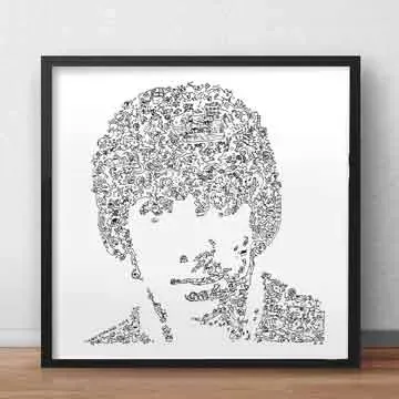 DrawInside Keith Moon The Who affiche 30x30 cm batteur