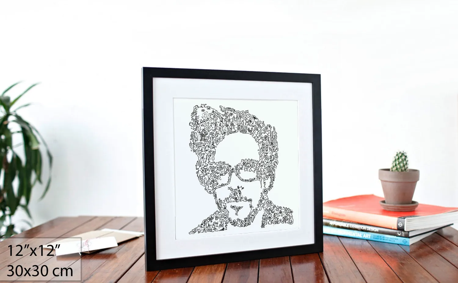 DrawInside Tim Burton affiche 20x20 cm cinéma