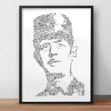 DrawInside Charles de Gaulle affiche portrait papier mat à encadrer