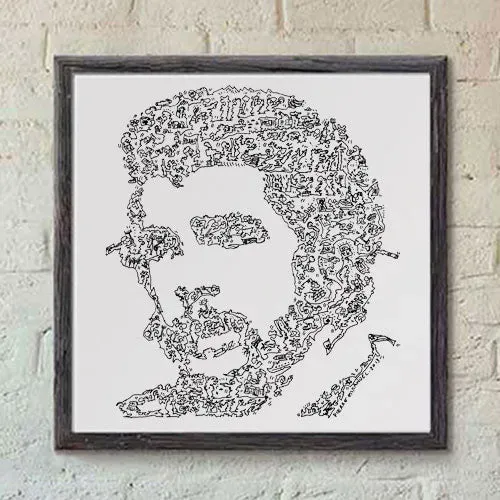 DrawInside Che Guevara affiche 30x30 portrait histoire