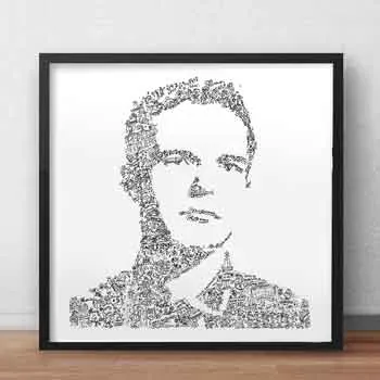 DrawInside Brandon Flowers - The Killers affiche 30x30 cm