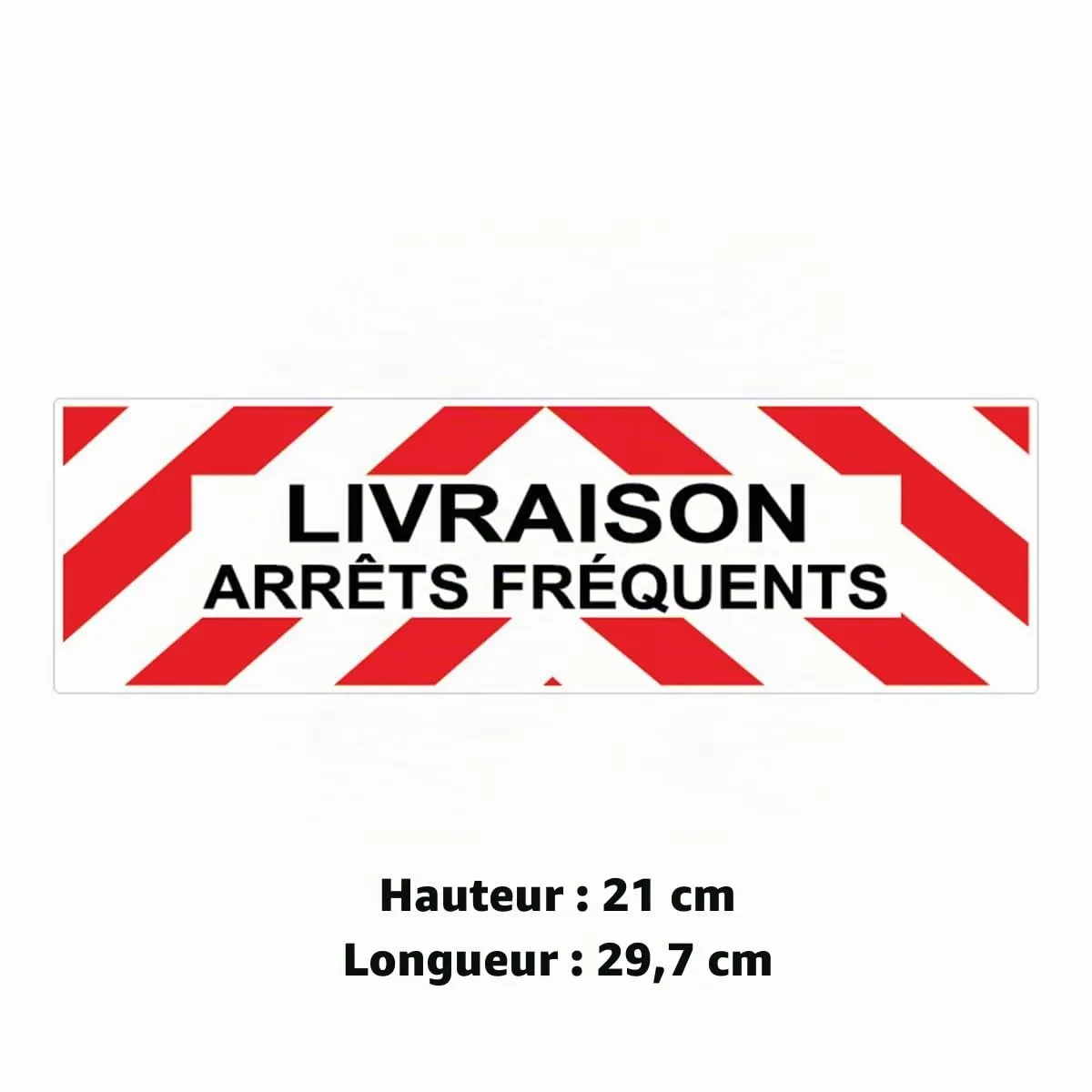 Ambiance-Sticker Modèle 2 autocollant livraison arrêts 7,5x25 cm